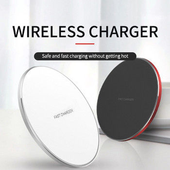 Pad de carga inalámbrica rápida portátil con certificación CE Qi 15w para teléfono inteligente