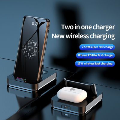 Black Samsung cargador rápido Pad de carga inalámbrica, 10000mah Banco de energía 15w