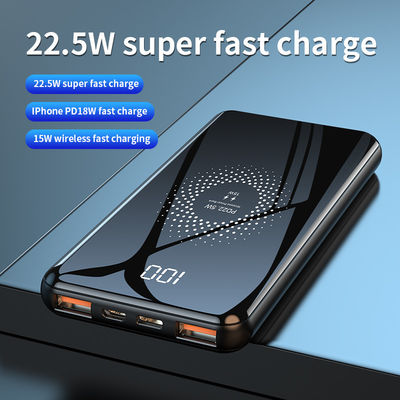 Black Samsung cargador rápido Pad de carga inalámbrica, 10000mah Banco de energía 15w