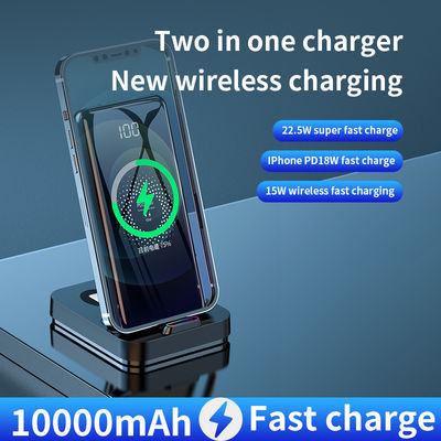 Black Samsung cargador rápido Pad de carga inalámbrica, 10000mah Banco de energía 15w