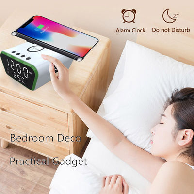ROHS certificado Qi cargador inalámbrico alarma de reloj 253g con carga rápida