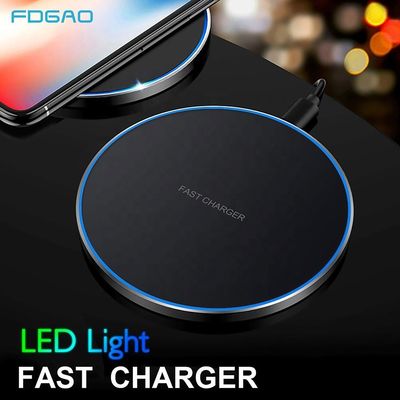 Aleación de aluminio Samsung Fast Qi Pad de carga inalámbrica móvil 10w