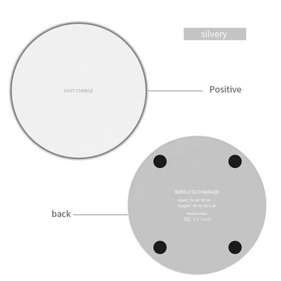 Aleación de aluminio Samsung Fast Qi Pad de carga inalámbrica móvil 10w