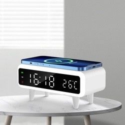 Reloj de cargador inalámbrico Qi compatible 5mm Distancia de carga para teléfono