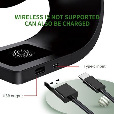 Inteligente magnético 4 en 1 cargador rápido 10W multifunción para Android