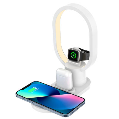 Cargador inalámbrico multifuncional magnético LED para iPhone Airpods Reloj de uso