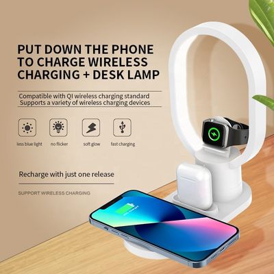 Cargador inalámbrico multifuncional magnético LED para iPhone Airpods Reloj de uso