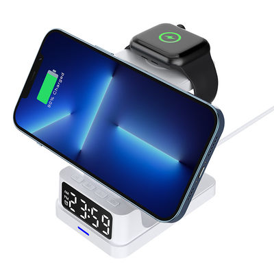 El reloj de carga inalámbrica Three In One Qi está certificado por la FCC.