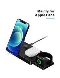 Cargador inalámbrico multifuncional de carga rápida para iPhone magnético plegable