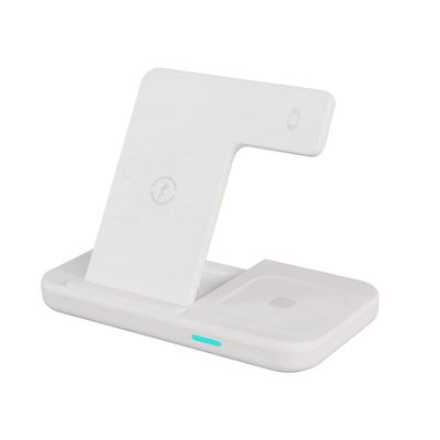 Cargador inalámbrico multifunción compatible, material de PC Cargador inalámbrico Qi