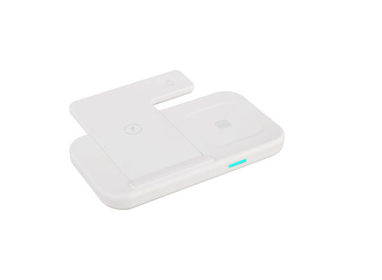 Cargador inalámbrico multifunción compatible, material de PC Cargador inalámbrico Qi