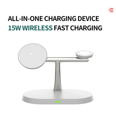 Cargador inalámbrico de carga rápida multifuncional, cargador inalámbrico de 15 vatios Magsafing
