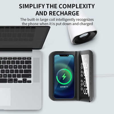 Modo Snooze Reloj de cargador inalámbrico Qi