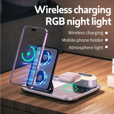 Disminución de la velocidad del cargador inalámbrico de Qi Stand Dock 15W Alta eficiencia
