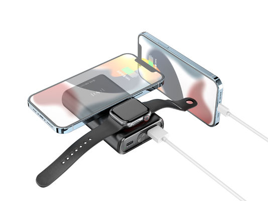Display LED Cargador de teléfono portátil inalámbrico, Banco de energía magnética 9V
